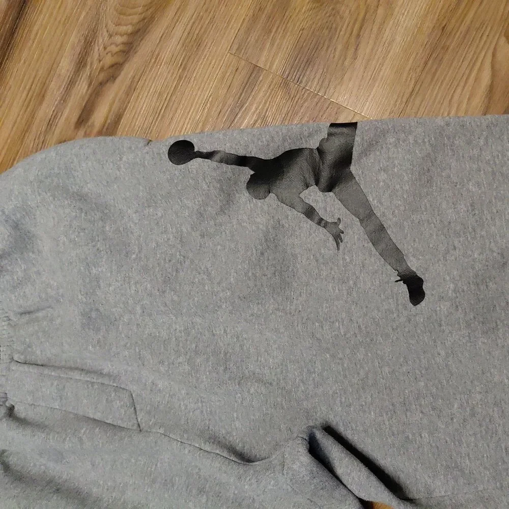 Nike Air Jordan Jumpman Classics Fleece Joggers Pants Gray Mens Sz XL